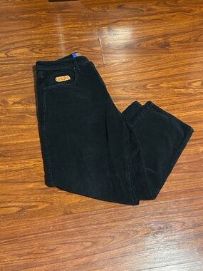 Empyre Black Corduroy Straight Men's Jeans missing front button